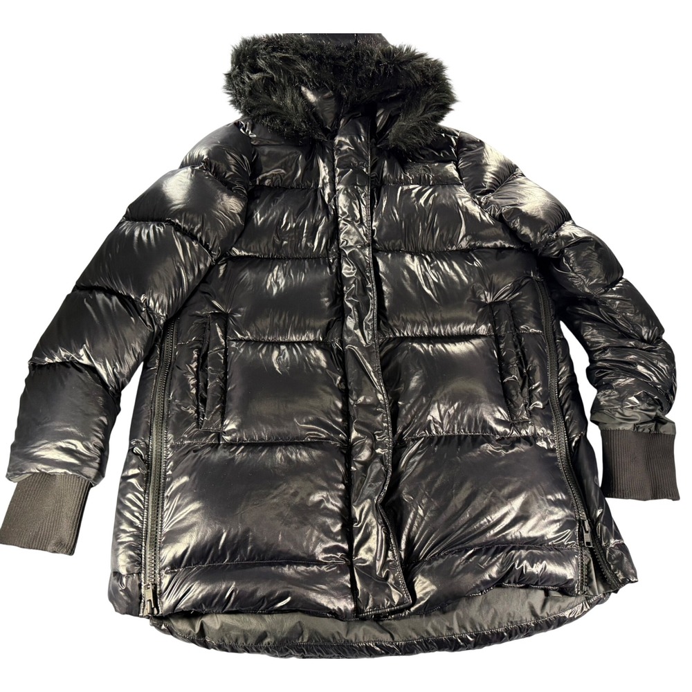 The North Face Womens Torres Down Parka 550-Fill Shiny Black NF0A554Q XL